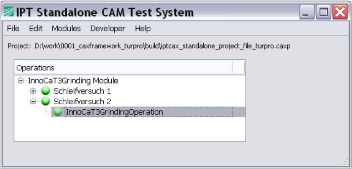 Entwicklte CAM-Module Operationsnavigator Liste der geplanten