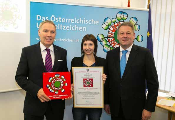 österreichisches Umweltzeichen verliehen Das Österreichische Umweltzeichen, das von Friedensreich Hundertwasser gestaltet wurde, ist seit 24 Jahren ein verlässlicher Wegweiser für ökologischen