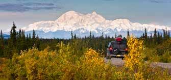 Sie erreichen den Thompson Pass und damit den Worthington Glacier der fast bis an die Strasse reicht. Von nun ab geht es bergab zum Golf von Alaska, nach Valdez.
