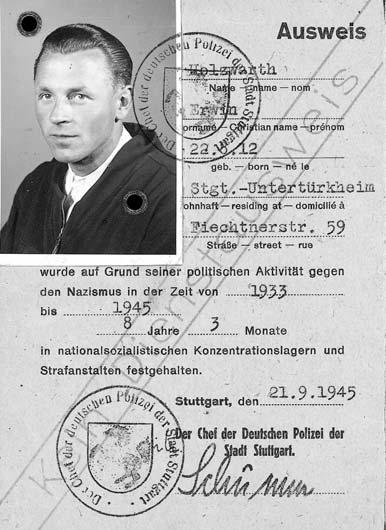 Viele Häftlingen in Buchenwald waren noch in den letzten Monaten ermordet worden, auch Metaller aus der Region Stuttgart wie der Esslinger Friedrich Uhl.