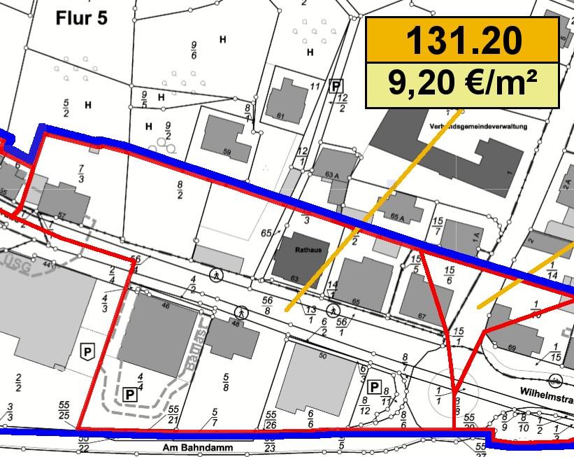 8.7 Ermittlung der zonalen Anfangs- und Endwerte der Zone 3.2 Die Zone 3.2 befindet sich im Bereich des Sanierungsgebietes Altstadt Diez, 3.