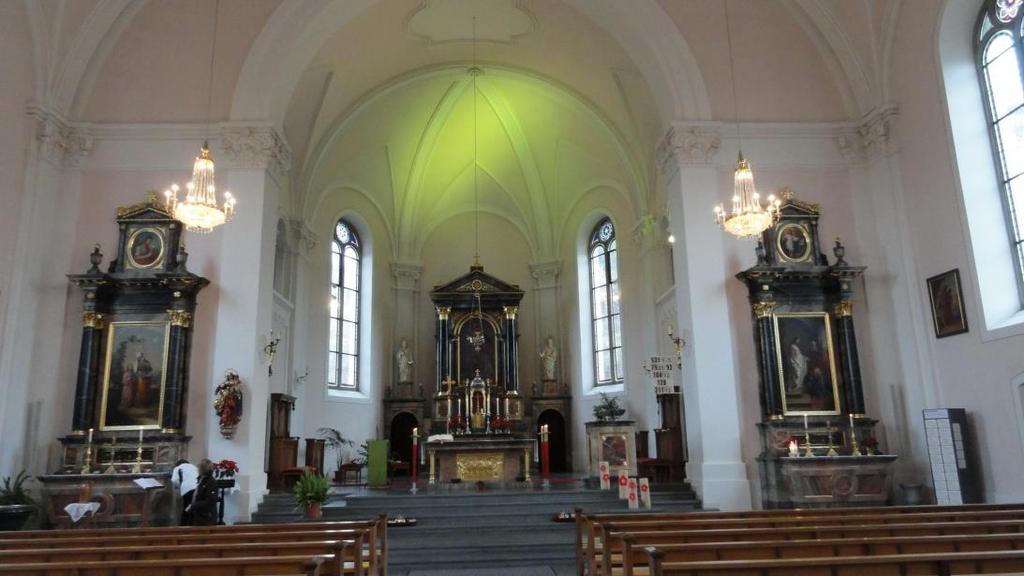Die Liegenschaften Pfarrei Grossdietwil - Oktober 2015 Die Pfarrkirche in Grossdietwil ist St. Johannes dem Täufer geweiht und wurde um 1880/1881 im neuromanischen Stil erbaut.