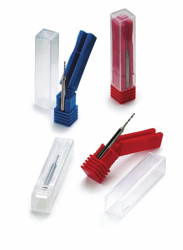 Micro Box Für Mikrobohrer und Präzisionswerkzeuge Perfekter Schutz Die hochwertige Einzelverpackung bietet optimalen Schutz für Mikrobohrer und hochempfi ndliche Fräser und Bohrer, da die Werkzeuge