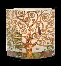 Gustav Klimt Der Lebensbaum Tree of Life Lame / Glas Lam / Glass 1 x E 14, max 40 Watt 25 x 25 cm 67-001-13-1 VE 1 UPE / SRP 149,00 Adele Bloch-Bauer Lame / Kristallglas, Chintz, Messing Lam / Glass,