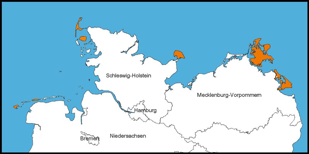 Angaben in Prozent, Anteil an Objekten auf deutschen Inseln Rügen und Usedom beliebteste Standorte für Ferienimmobilien Ferienimmobilien auf den Inseln in Deutschland Standortverteilung Rügen 0 10 20