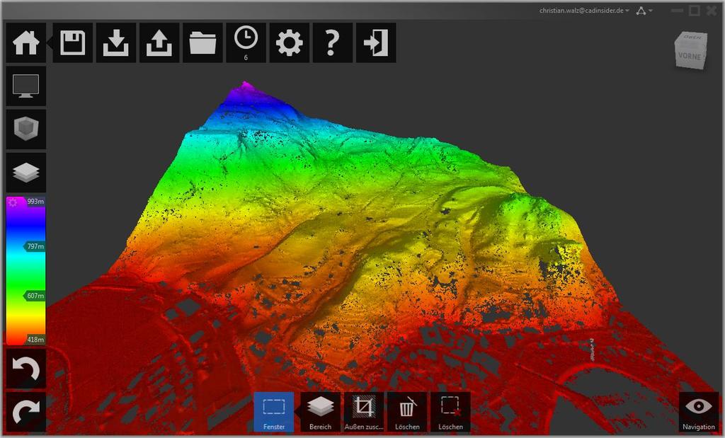 Autodesk ReCap ReCap Studio zur Verarbeitung von Laserscandaten Für die Analyse stehen