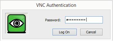 Starten Sie das Programm Ultra VNC Viewer 8. Tragen Sie folgendes ein VNC Server Tragen Sie im Feld VNC Server: ID::xxxxxxx ein.