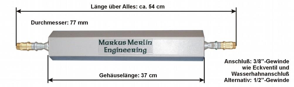 Der Keltenbrunnen für unter die Küchenspüle Technische Daten Durchfluß: 12 l/min - Gewicht: ca. 2 kg - Nur für Kaltwasser!