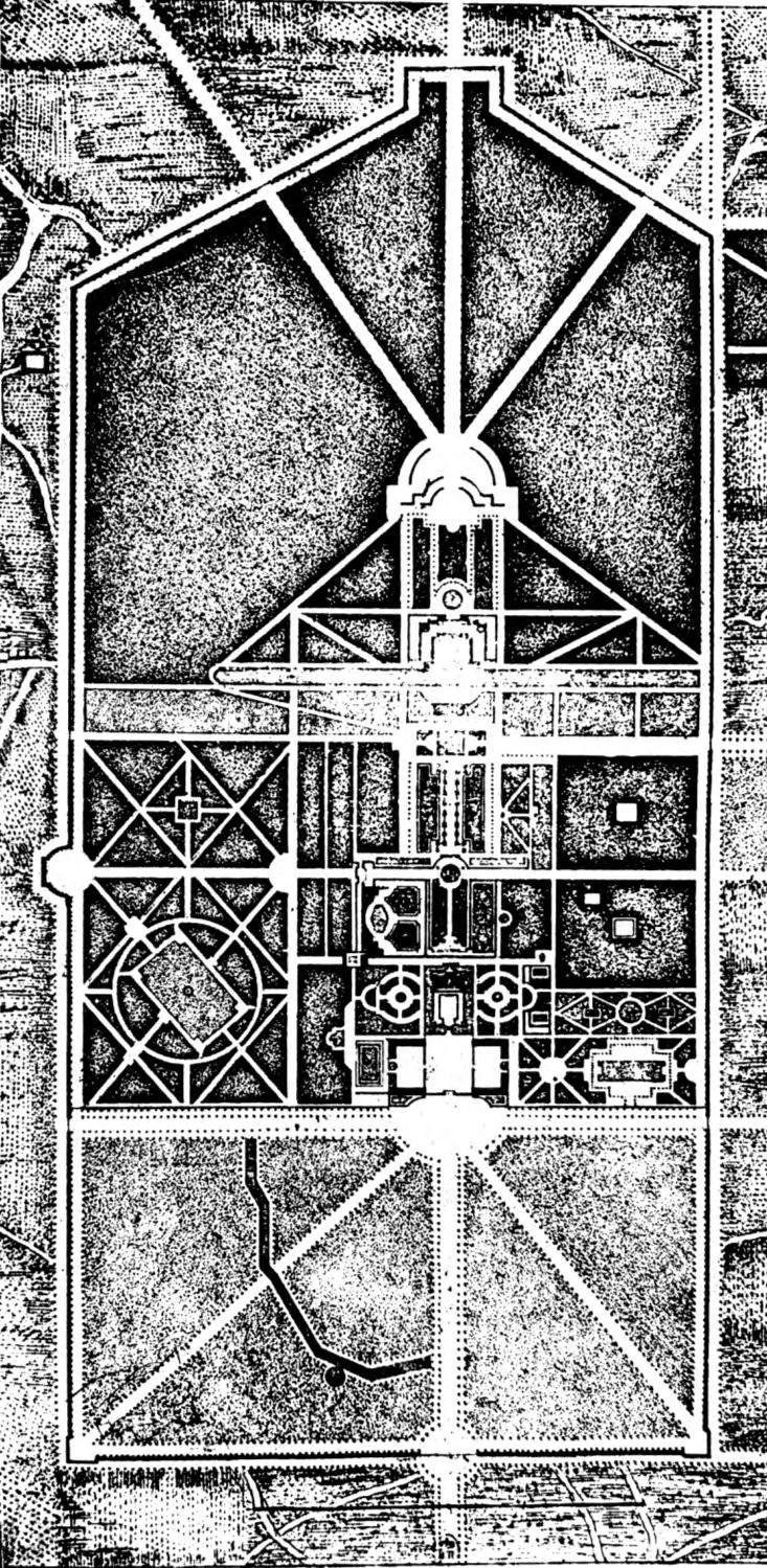 Das Vorbild für Versailles - Vaux- le- Vicomte Architektur: Louis Le Vaus Garten:(1656 1661) André le Notre Wesentliche Merkmale der Gärten von Le Notre: Hauptachse als Längsachse, die den Betrachter