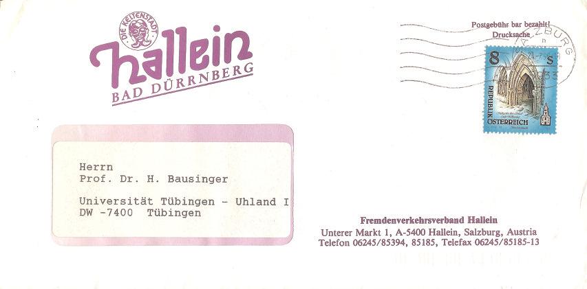 Postkarten in Deutschland kosten ab 1. September 1997 100 Pf das ging mit 7 Schilling umrechnungstechnisch glatt auf. Daher sollte es Karten mit Sondertarif -Stempeln vom 1.