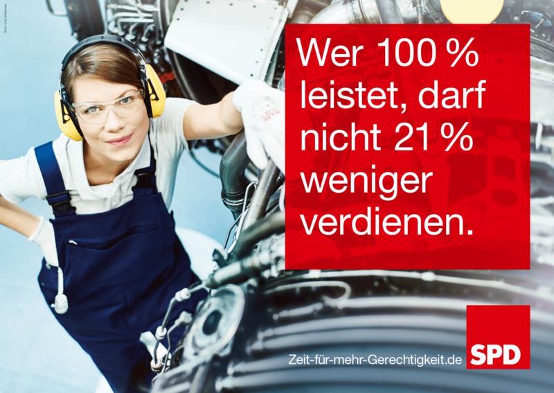 Plakat SPD 2017 (Bundestagswahl) Quelle: http://www.horizont.