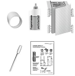 00 Fertigfußpaket Grundpaket (für Montagebauweise) ABSOLUT Grundpaket Produktbeschrieb Bauteil (für (für Montagebauweise) hat herausnehmbare innere Material: