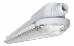 CoreLine LED-Feuchtraumleuchte Hocheffizient und vielseitig einsetzbar Kompakte und leichte LED-Feuchtraumlechte mit Edelstahlclips und Anti-Vandalismusbefestigung Direkter Ersatz für