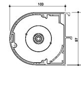 Abmessungen Kasten: 112 x 143 mm Abmessungen Kasten: Ø 125 mm auf