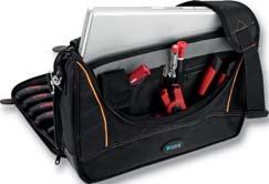 Kleinwerkzeuge u. a., Reißverschlusstasche für Kleinutensilien. Dokumenten-Vortasche in DIN A -Größe mit Klettverschluss, Handtragegriffe.