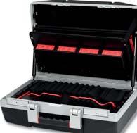 Komfort: Zwei Gasdruckstoßdämpfer für komfortables Öffnen des Koffers
