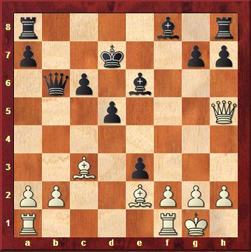 Schwarz fand zwar den einzigen Gewinnzug 12...Sde5. Danach war die Stellung völlig undurchsichtig - zahlreiche Schlagvarianten waren denkbar. Weiß wählt die beste Fortsetzung mit 13. Sxe5 Lxe6 14.