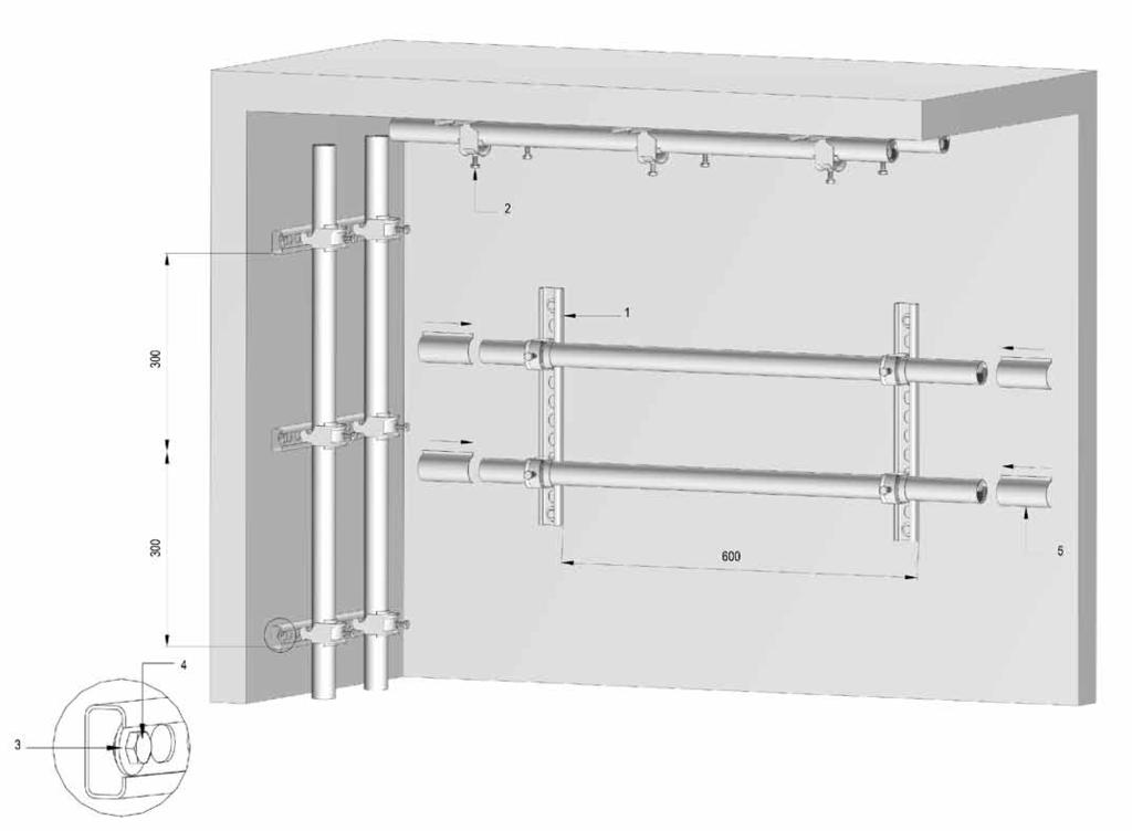 TEHISHE AUSKÜFTE DR 15*30 Montageprinzip 1. DR 15*30. Bügelschelle, Typ H 3.