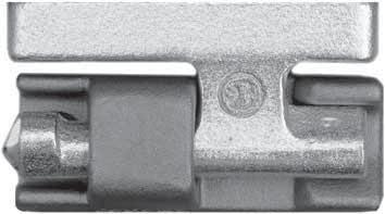 x 7,7 mm, verzinkt 654 N Sicherheits-Bordwandscharnier, zollsicher Kpl. best.
