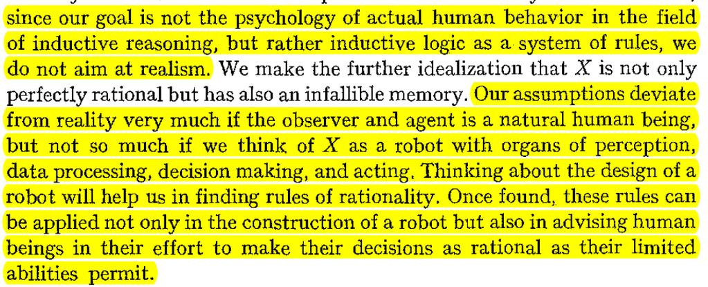 Der Roboter als Ideal (The Aim of Inductive Logic. In: Nagel et al (eds.): Logic, Methodology and Philosophy of Science.