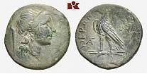 AR-Stater, 334/300 v. Chr.; 7.38 g. Athenakopf l. mit phrygischem Helm//Löwe l. nagt an Beute. Rutter, Historia Numorum 1296; Williams 339. Fast sehr schön 125,00 15 VELIA (HYELE).