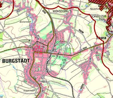 Vorhaben, Konfliktschwerpunkte und FFH- Verträglichkeit S 242 OU Burgstädt / Taura (2-streif.