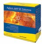 Agilent J&W Ultra Inert GC-Säulen: Speziell für geringes Bluten, hohe thermische Stabilität und ausgezeichnete Inertheit Ultra Inert 5ms GC-Kapillarsäulen ID (mm) Länge (m) Film (µm) Best.-Nr.