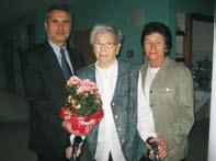 Frau Ilse Thorwirth aus dem Wilhelm-Augusta-Stift Schleusingen feierte am 12.12.2009 ihren 90. Geburtstag. Dazu überbrachte der herzliche Wünsche. Am 12.12.2009 gratulierte der Frau Hilda Gebel zum 90.