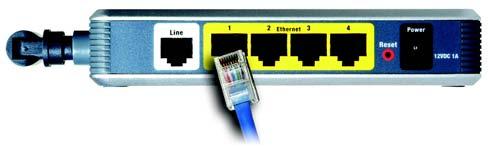 Modem routeur ADSL Sans fil - G avec SpeedBooster Connexion câblée à un ordinateur 1. Vérifiez que tous les appareils du réseau sont hors tension, y compris le modem routeur et tous les ordinateurs.