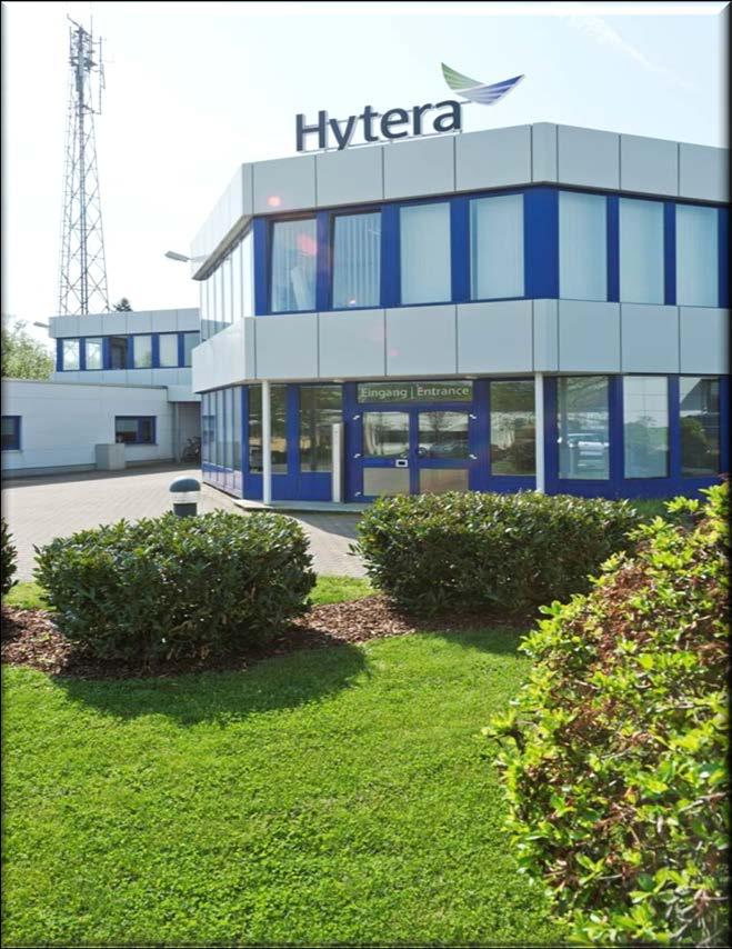 Über Hytera Mobilfunk GmbH Gegründet als Ingenieurbüro für Funktechnik von Heinz Bick 2012