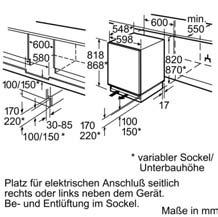 EVI 1001 992 Unterbaukühlschrank**** VVUL 1520 Festtürtechnik,  Gefrierteil