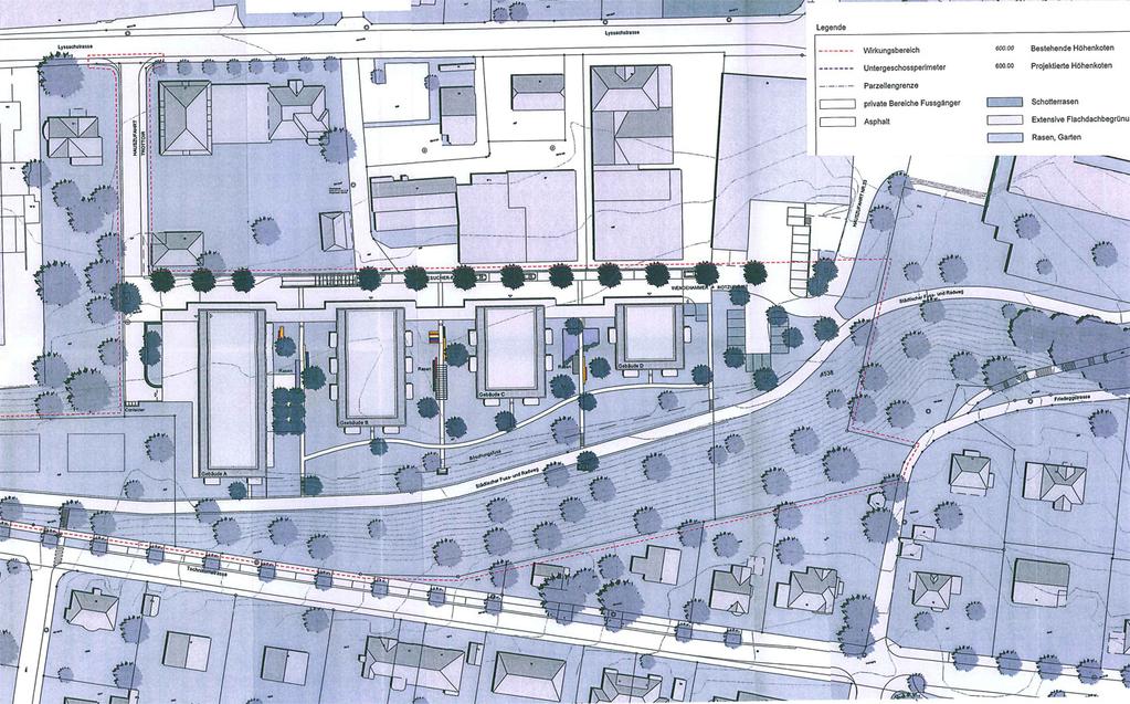 Das Projekt Die heutige Seniorenresidenz Senevita Der bestehende Siedlungsteil aus dem Jahre 2005 / 06 liegt in einem für Burgdorf markanten Grüngürtel, dem Mergeleport.