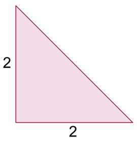 11 Die längste Seite dieses rechtwinkeligen Dreiecks ist so lang wie 8.