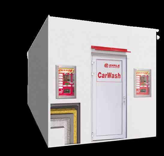 CarWash Technik Container Edelstahl Sandwich Technik Container mit Wärmedämmung K-Wert