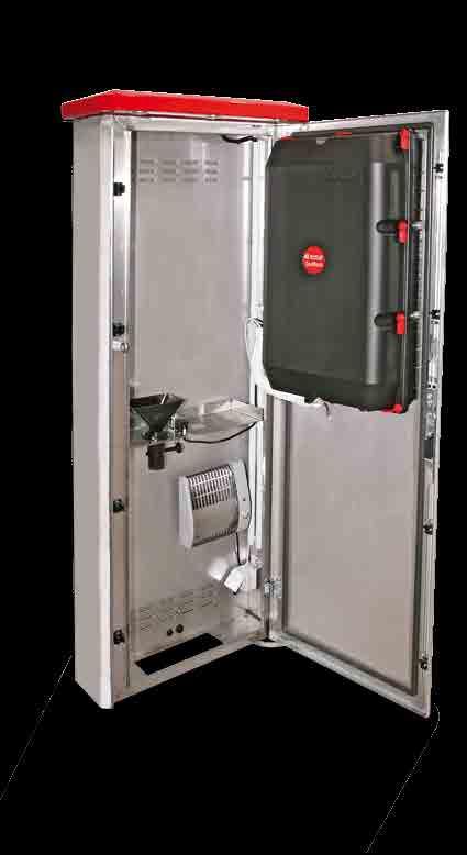 ModulLine SafeSäule Als Schnittstelle zwischen Waschkunden und der SB-Waschtechnik dient die EHRLE CarWash SafeSäule.