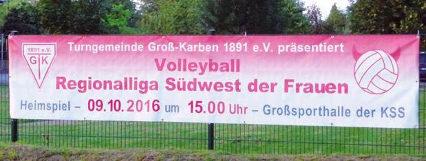 VOLLEY-BLATT Nr. 13 2016/17 Volleyball Regionalliga Südwest der Damen Vereine der Saison 2016/17 Biedenkopf Wetter Volleys TG Groß-Karben TG Bad Soden 2 DJK 1.