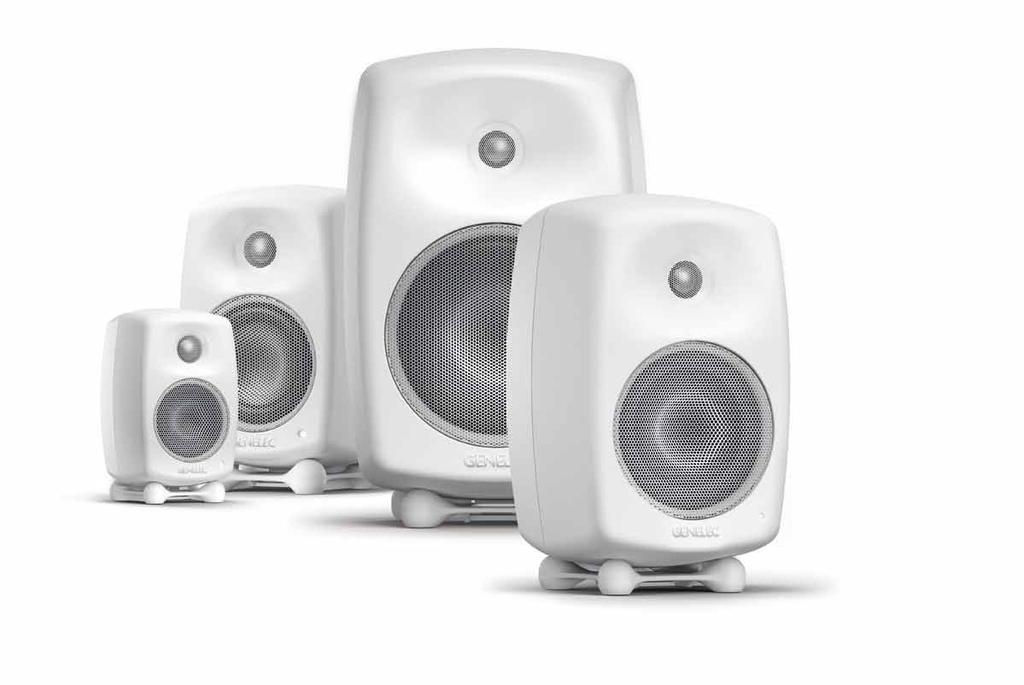 G Series G One Aktive 2-Weg-Lautsprecher Maximaler Schalldruck: 93 db pro Lautsprecher @ 1 m Übertragungsbereich: 73-21000 Hz (-3 db) Lautsprecher: Tiefton 3 + Hochton 3/4 Metallkalotte + DCW