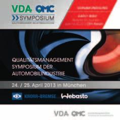 IN BERLIN QM Fachtagungen Vorankündigung/ Termine 2013 Qualitätsmanagement-Symposium der