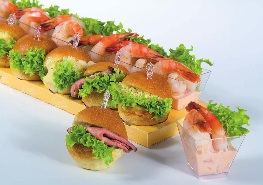 MINI APÉRO Mini Sandwiches und Mini Becher Bestellmenge