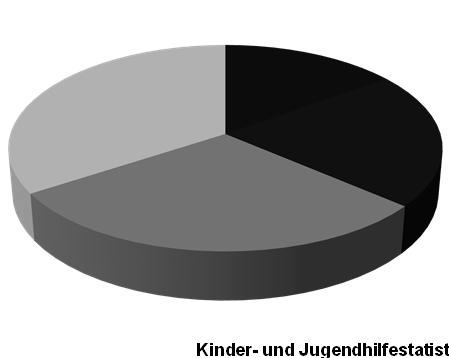 Kinderschutzverfahren im Jugendamt Institution Bildungs-, Sozial- und Gesundheitswesen 39,7% Institution Polizei/Gericht/StA 19,5% Jugendamt 5,7% Betroffene 9,4% Beratungsstelle 1,1% Eltern(-teile)