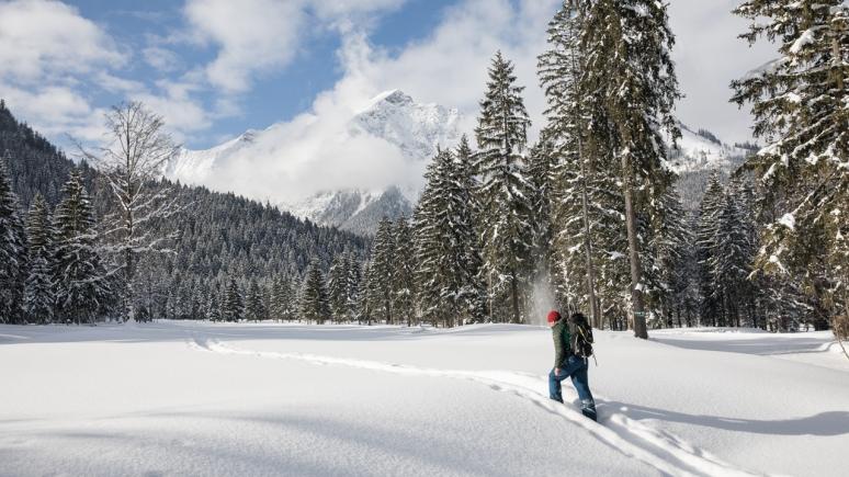 Die Region um den Achensee verwandelt sich im Winter in eine verschneite Märchenlandschaft: Der Schnee knirscht