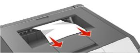 Drücken Sie auf dem Bedienfeld des Druckers, um die Meldung zu löschen und den Druckvorgang fortzusetzen. Papierstau, Standardablage [20y.xx] 1.