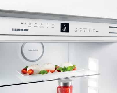 Kühl-Gefrier-Kombinationen Qualität bis ins Detail Die elegante der Premium-Elektronik gewährleistet eine präzise Ein hal tung der gewählten Temperatur.