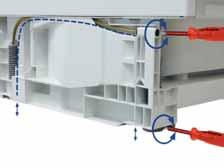 So kann die Ausrichtung des Kühlgeräts perfektioniert und gegen ein Absenken gesichert werden. Zudem verfügen alle Geräte über 2 verstellbare Stellfüße vorne.