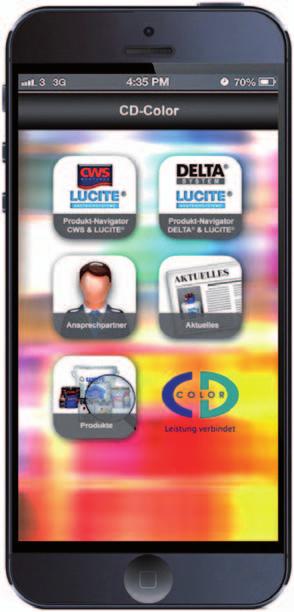 Online-Produktnavigator CD-Color App Neue App für s Tablet Mit dem CD-Color