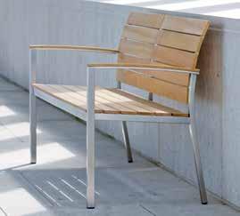BÄNKE BENCHES MALAGA passender Sessel: Seite 44 suitable armchair: page 44 BANK BENCH Teak FSC