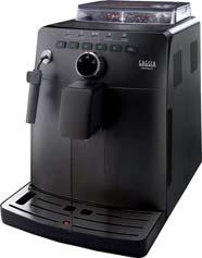 Espresso- / Kaffeevollautomaten Naviglio Herausnehmbare Brühgruppe, Opti-Aroma System, Gaggia Adapting System, Keramikmahlwerk, Pannarello Dampfdüse, Vorbrühsystem, LED Bedienfeld, 1,5 l Wassertank