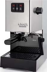 Pumpendruck: 15 bar Fassungsvermögen Bohnenbehälter: 300 g 1850 W Cappuccino-System: Milchaufschäumung: GAGGIA NAVIGLIO sw 37 03 479 499,00 Classic 3 Bedientasten, Siebträger Crema Perfetta, 2,1 L