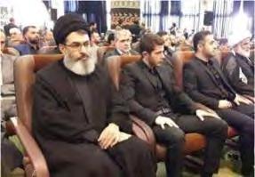 Reihe) bei der Gedenkfeier in Teheran zu Ehren des Vaters von Kassem Soleimani (Tasnim Nachrichtenagentur, 5.