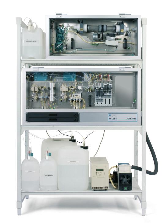 Monitor for Aerosols and Gases «MARGA» 2 MARGA ist ein Online-Ionenchromatograph, der die Pro benvorbereitung für gasförmige Proben komplett integriert.